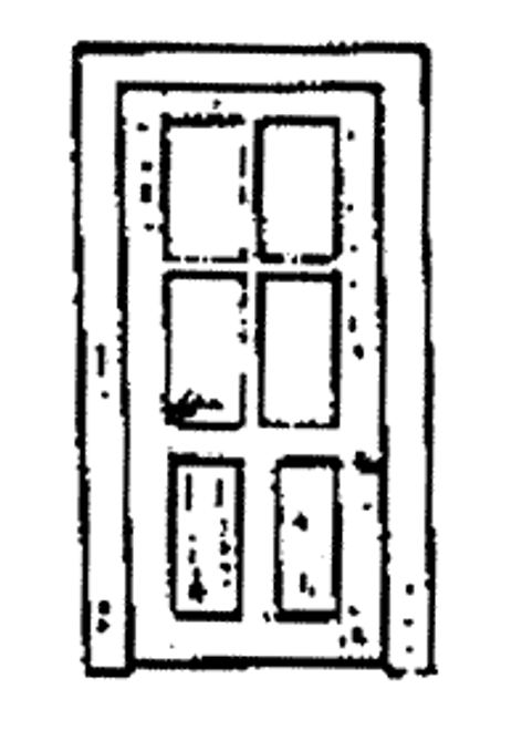 2 Panel 4 Pane Door