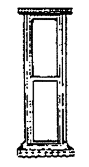 Ornate Narrow 2 Pane Window