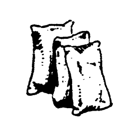 3 Leaning Sacks