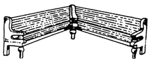 Corner In Style Station Bench (Interior or Exterior) Kit