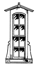 Tall 8 Pane Victorian Style Window