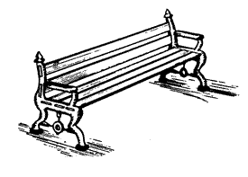 Cast Iron Bench with Real Wooden Slats