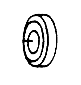 Narrow Auto Tire Mounted on Wheel