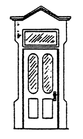 Ornate 2 Pane Door with Transom
