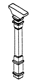 Post with Double Corbel