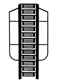 Metal Industrial Stairs with Safety Railings Kit