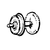 2 Foot Gauge 24" Wheels & Axle Set
