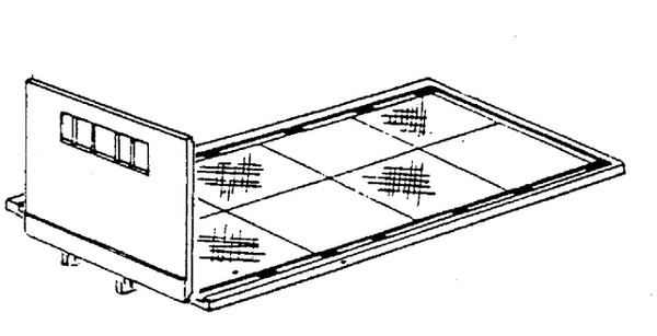 17 ft Light Duty Steel Deck Flatbed with Stakes Kit