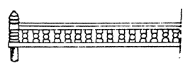 Low Decorative Ornate Railing with Post