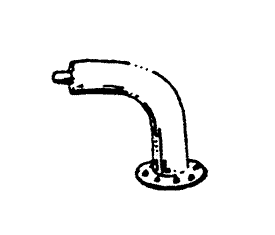 90 degree 8" Pipe with Flange