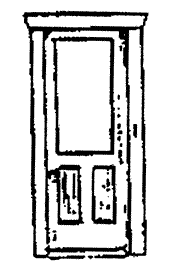 2 Panel 1 Pane Door