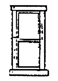 Double Hung 2 Pane Window