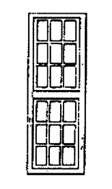 18 Pane Steel Frame Window