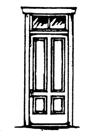 4 Panel Door with Transom