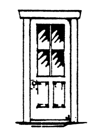 2 Panel 4 Pane Door #1