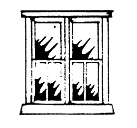 Tall Double Hung 4 Pane Window