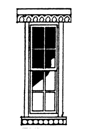 8 Pane Double Hung Tall Window