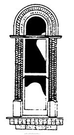 3 Pane Short Curved Arched Window