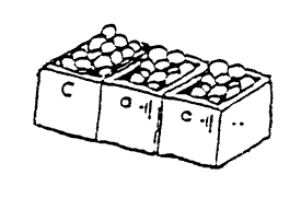 Filled Open Top Crates (3 side by side)