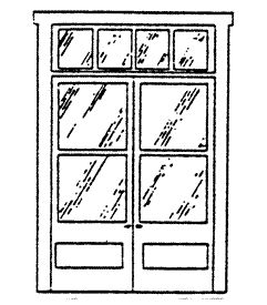 Wooden Double Entrance Door