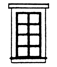 8 Pane Double Hung Window