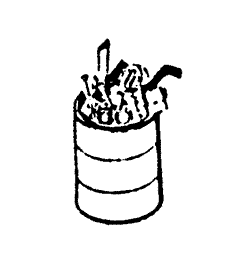 55 Gallon Drums Filled with Trash