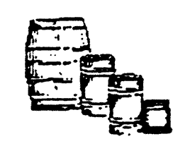 Wooden Barrel with 6 Cans