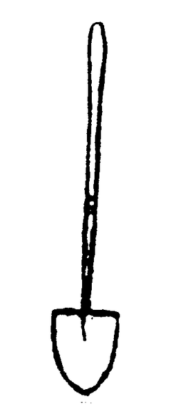 Long Handled Spade Shovel