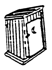 Classic Wooden Outhouse