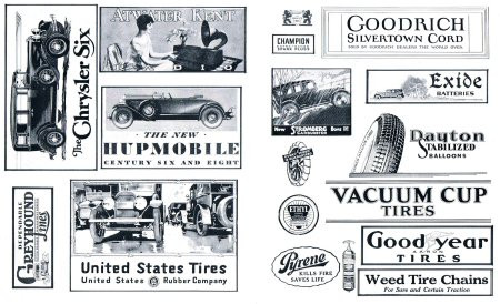 30+ 1930's Black & White Automobile & Related Posters