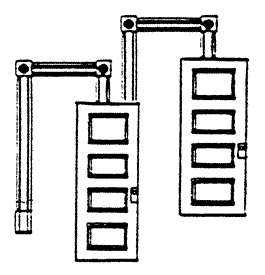 Interior Door Frame with 4 Panel Door Kit