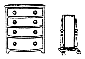 Bedroom Dresser & Mirror Kit