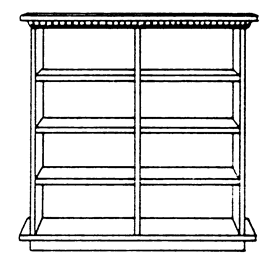 Wooden Library Bookshelves Kit