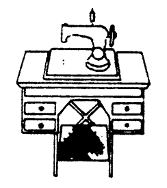 Ornate Treadle Sewing Machine Kit