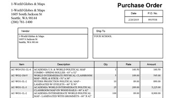 School Purchase Orders