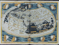 World Map In Germanus, 1482.