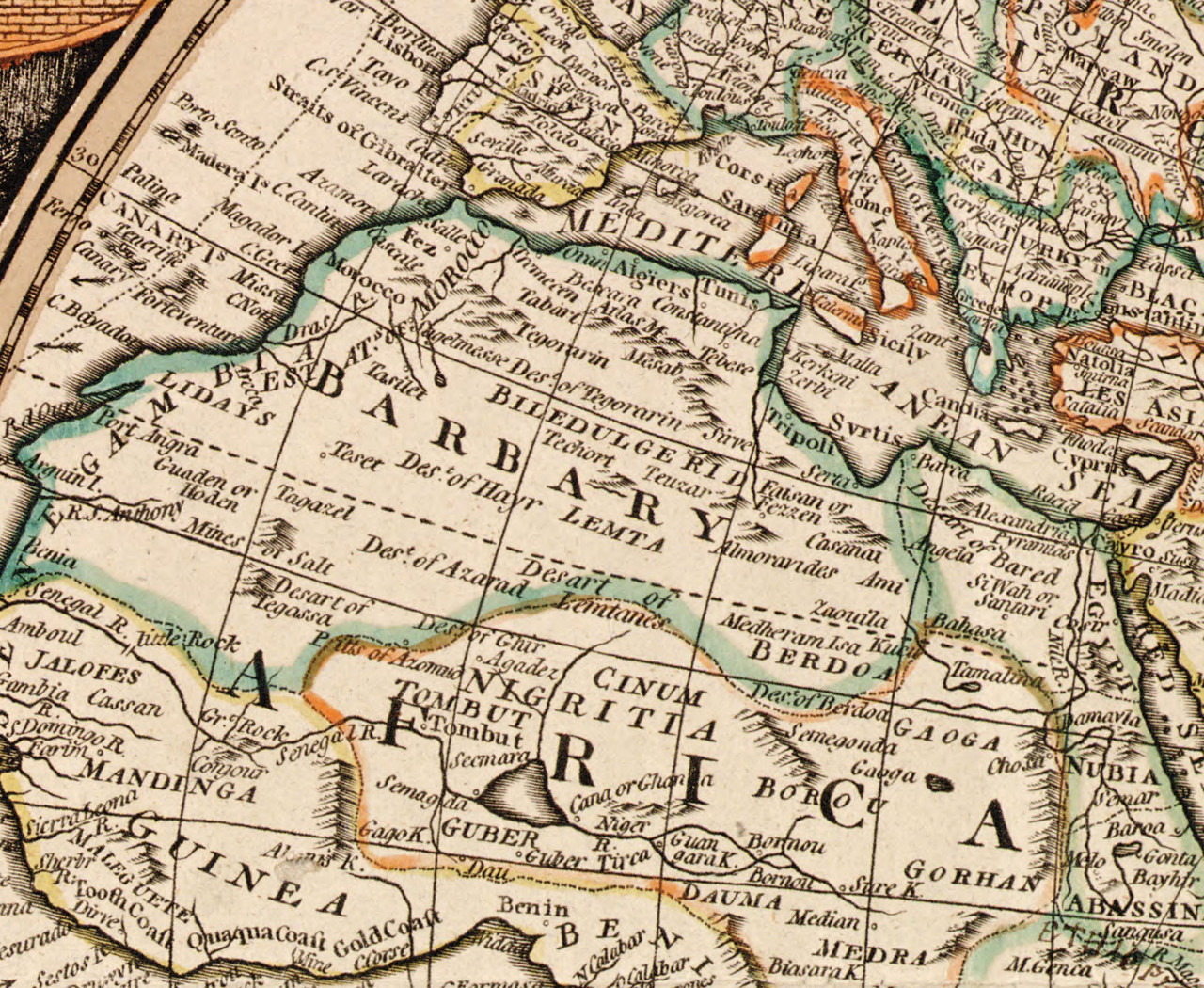 Vintage 1799 World Map by Thomas Kitchen | World Maps Online