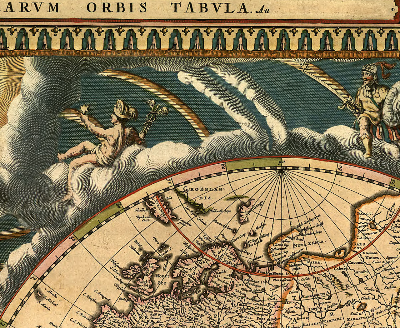 Historical Map Print - World - 1664 - Antique Map Print | World