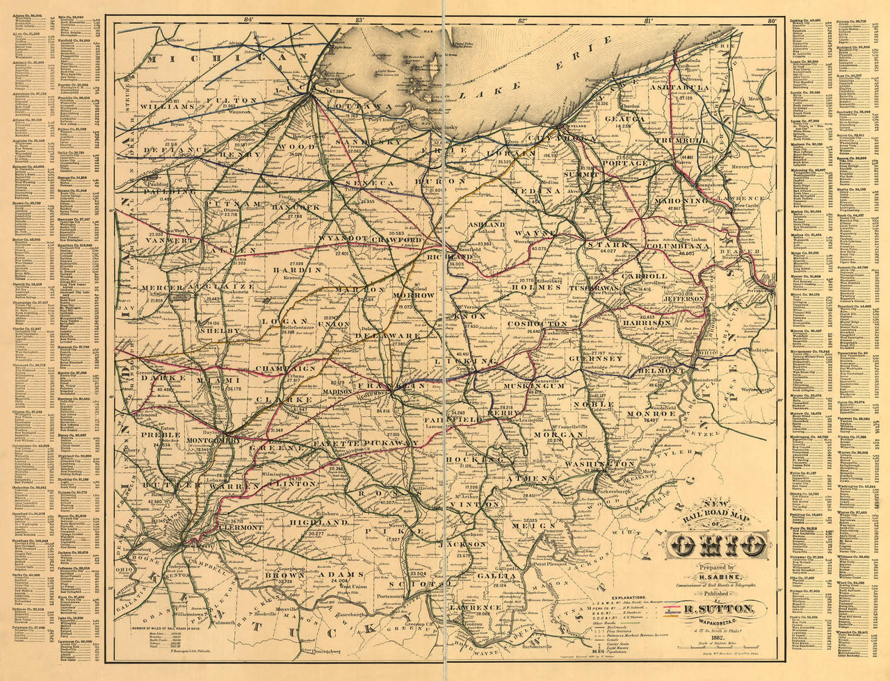 Historic Railroad Map Of Ohio 1882 World Maps Online   1W OH RR 1882  32375  08533.1682722923 