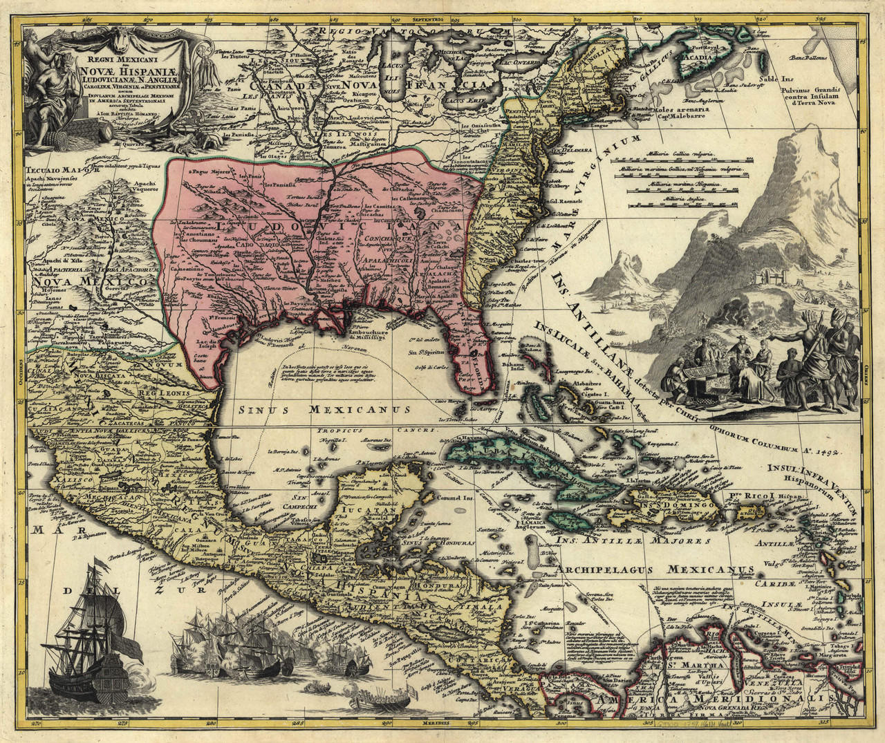 Historic Map - North & Central America - 1759 | World Maps Online