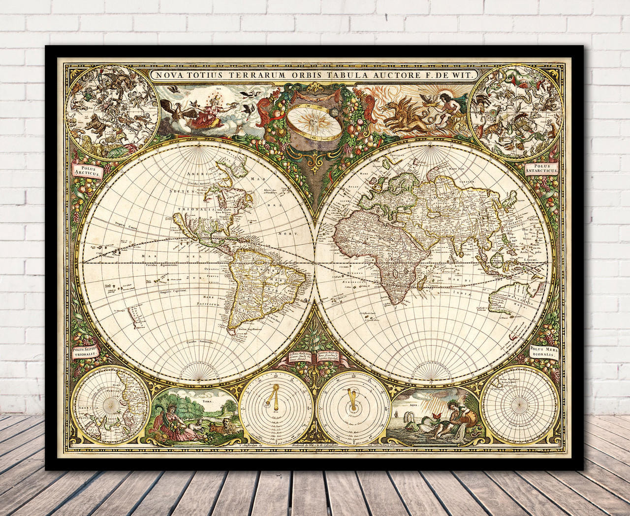 Historic Map - World - 1660 - Frederick de Wit | World Online