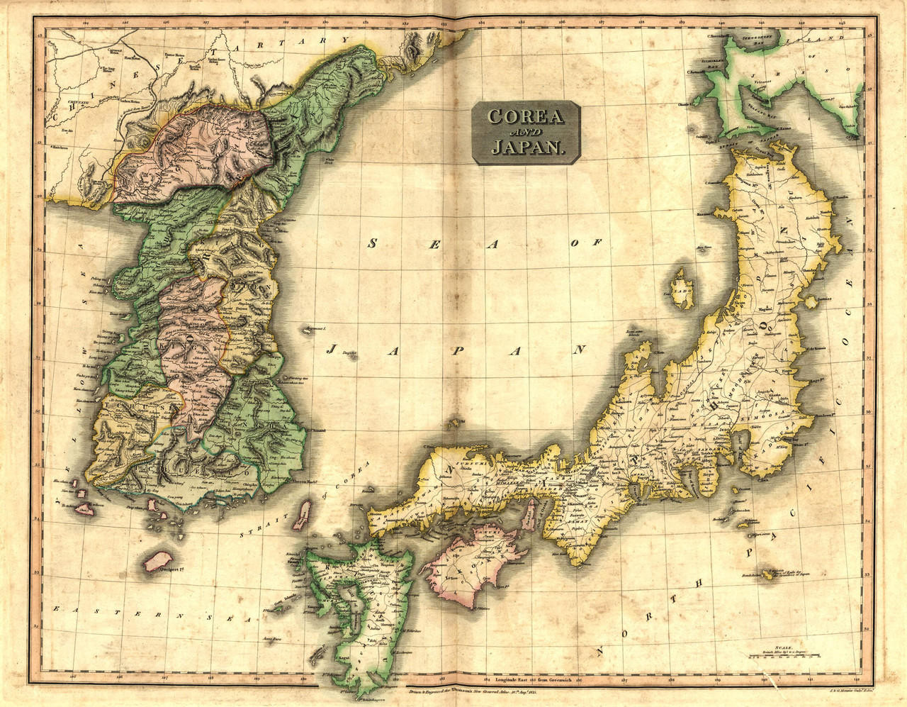 Historic Map - Korea & Japan - 1815