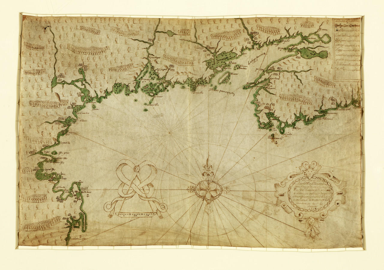 Historic Map - North America - Northeast Coast - 1607 | World Maps Online