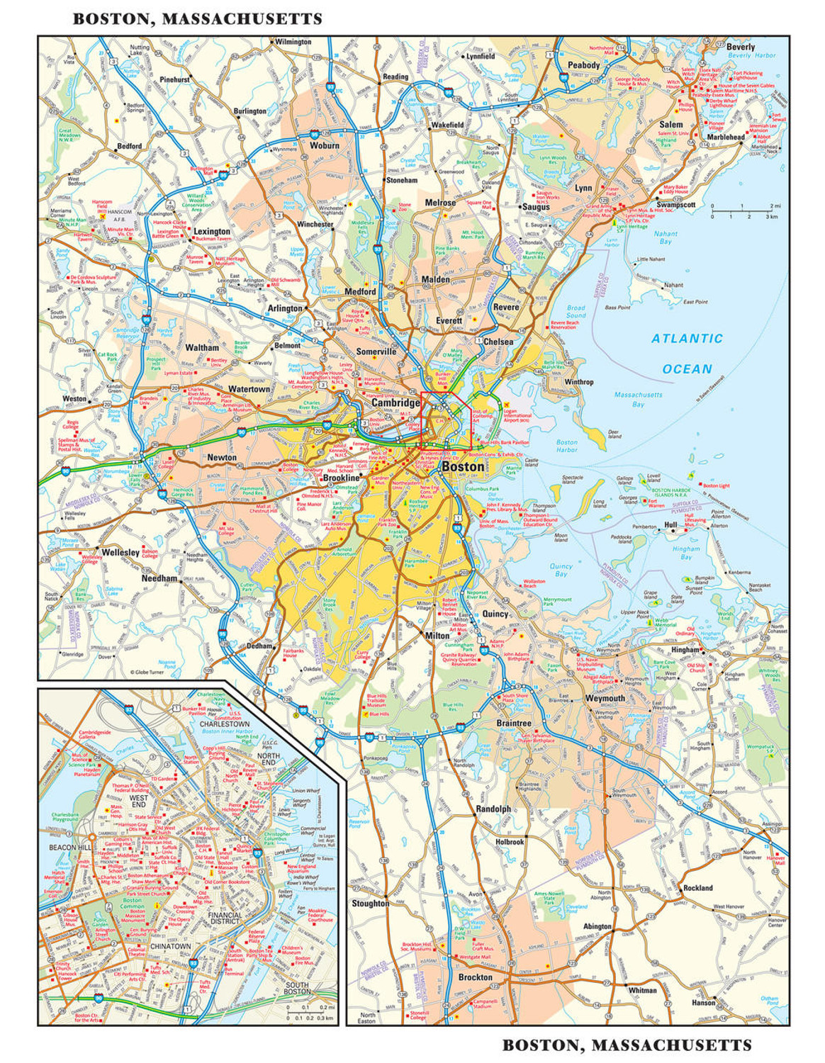 Boston Reference Map from GeoNova, image 1, World Maps Online