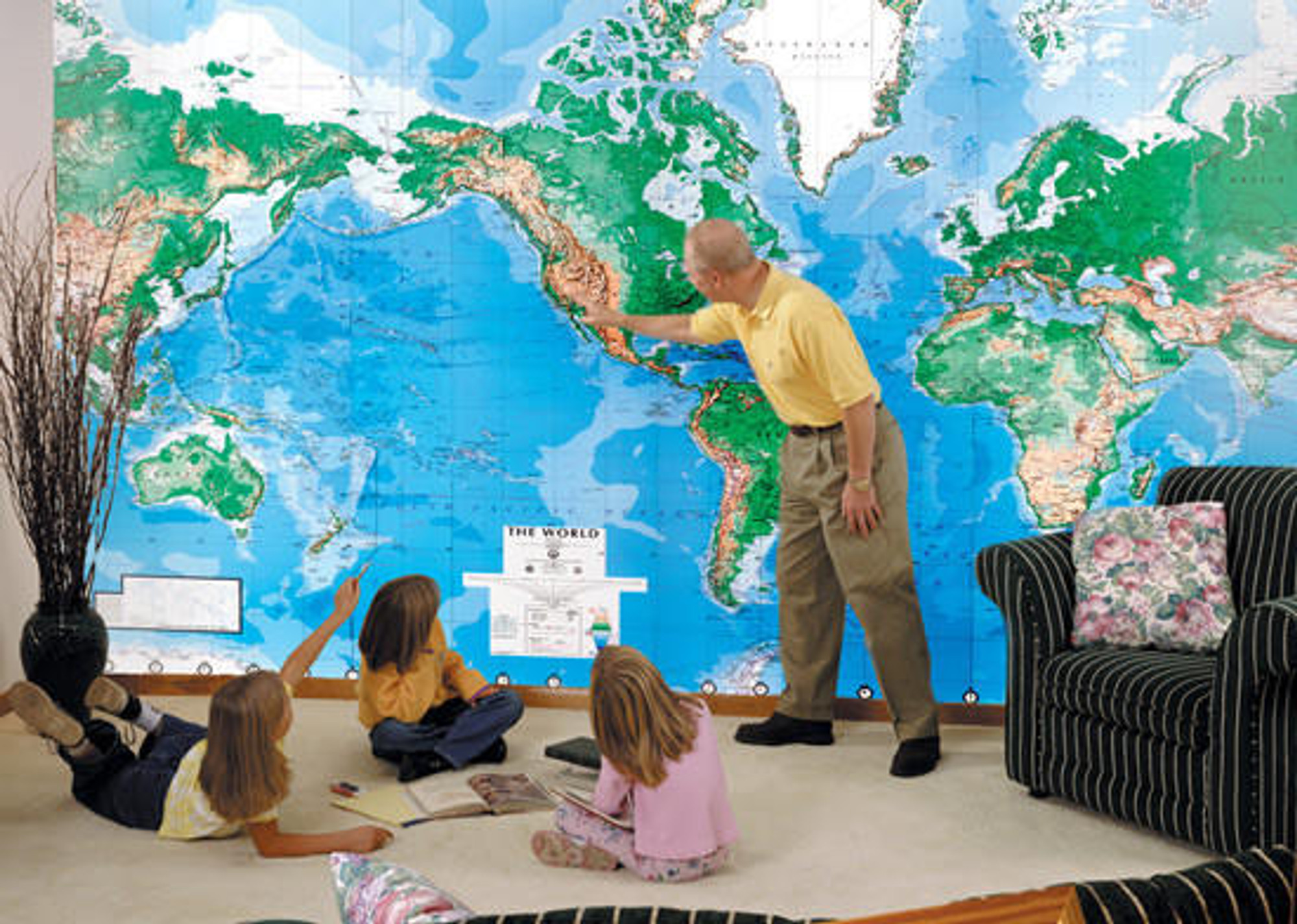 WORLD MAP WALL MURAL, World Maps Online