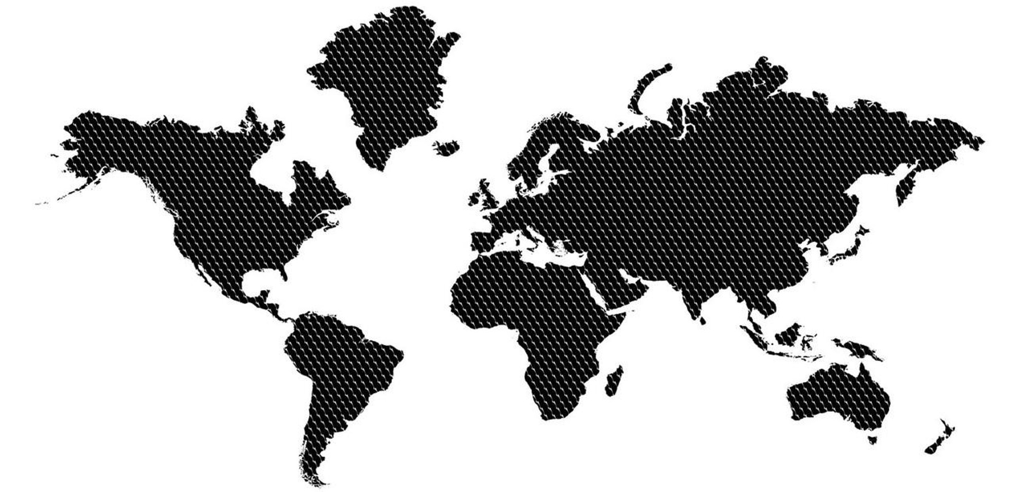 Studio Map Mural - Black Scallop, image 1, World Maps Online