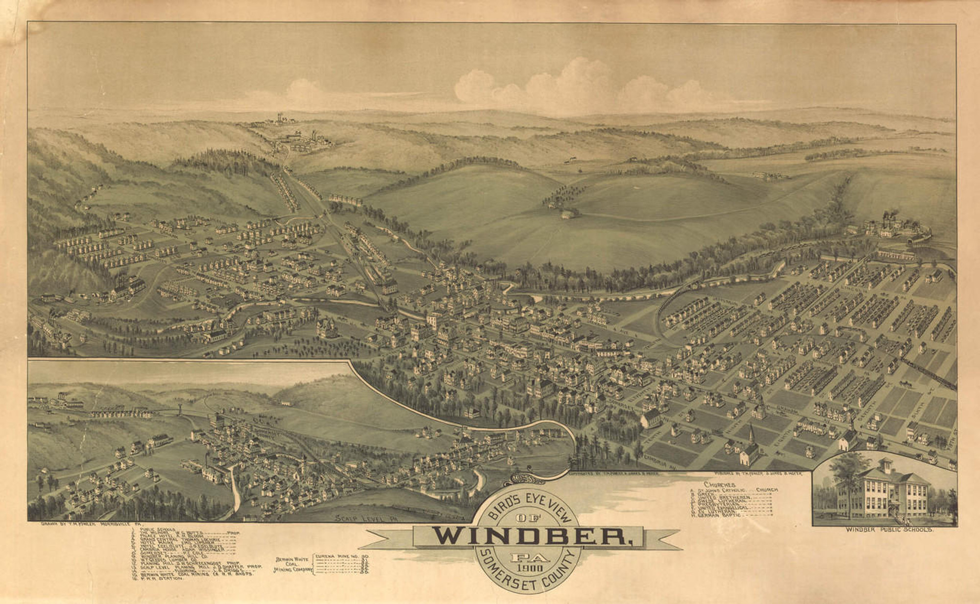 Historic Map - Windber, PA - 1900, image 1, World Maps Online