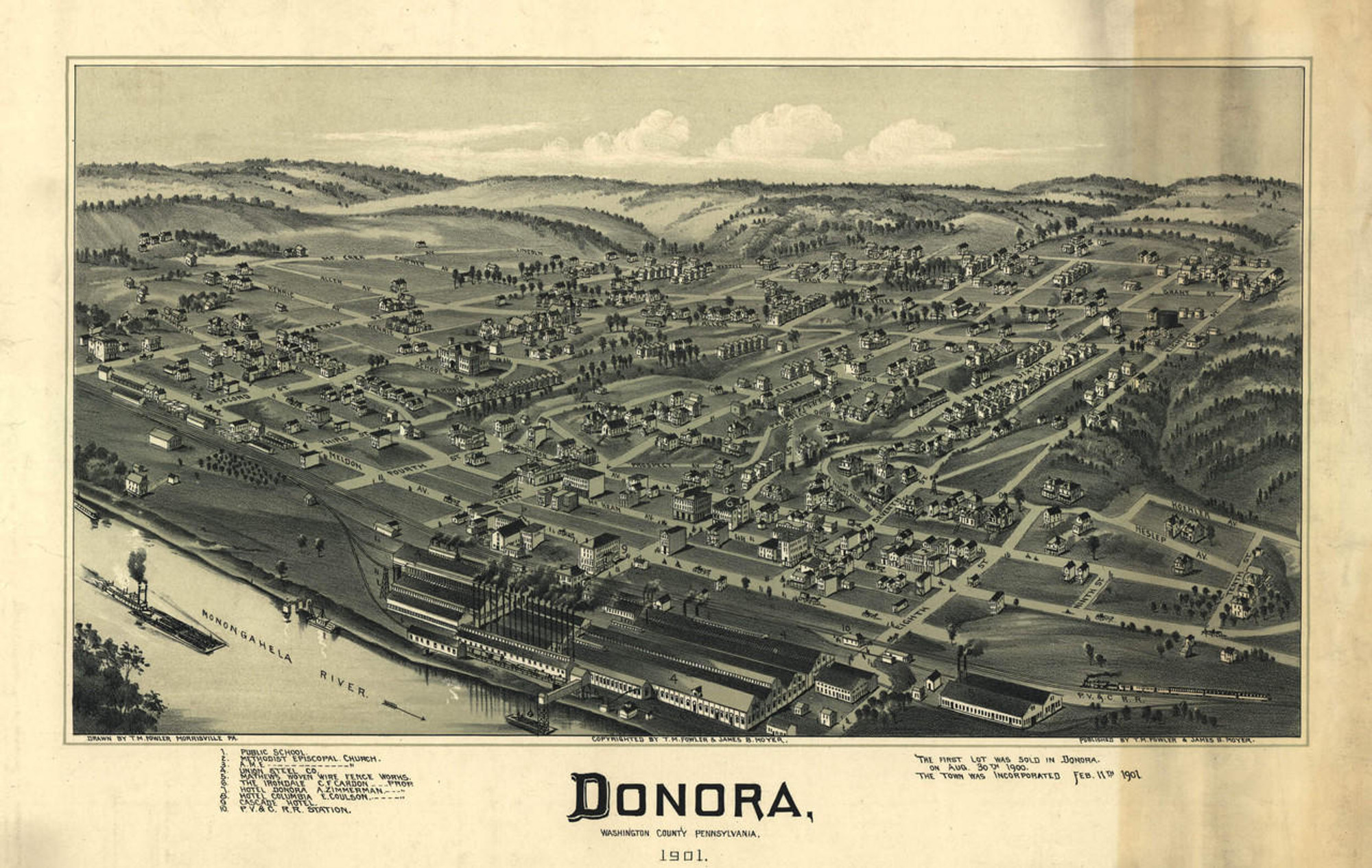 Historic Map - Donora, PA - 1901, image 1, World Maps Online