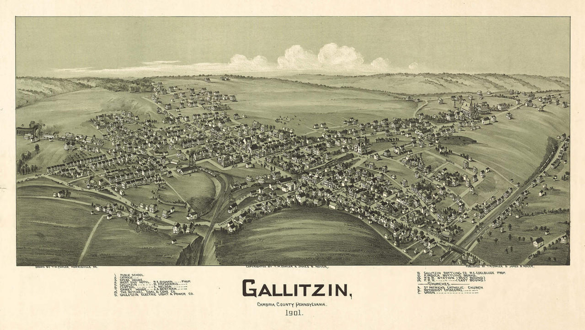 Historic Map - Gallitzin, PA - 1901, image 1, World Maps Online