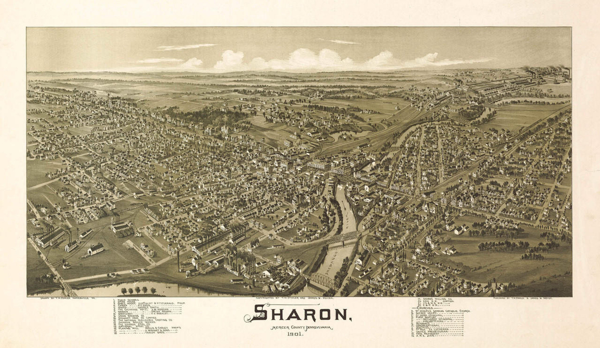 Historic Map - Sharon, PA - 1901, image 1, World Maps Online